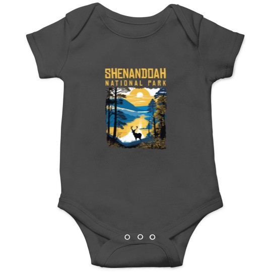 Discover Shenandoah National Park Hiking Lover Retro Vintage Souvenir Onesies