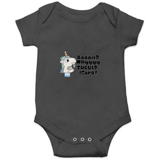 Discover blueys Unicorse Puppet Why Should I Care Sticker8png Sticker Onesies