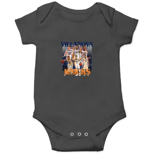 Discover NEW Villanova Knicks Josh Hart, Jalen Brunson and Donte Divincenzo Vintage Graphic Unisex Onesies