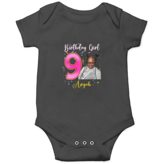 Discover Personalized Birthday Girl Onesies, Custom Face Custom Age Girls Birthday Onesies
