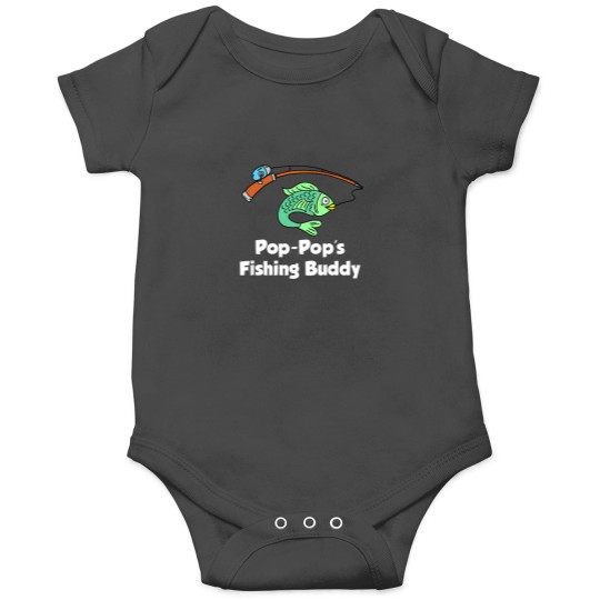 Discover Kids PopPops Fishing Buddy Grandson or Granddaughter Fish Onesies