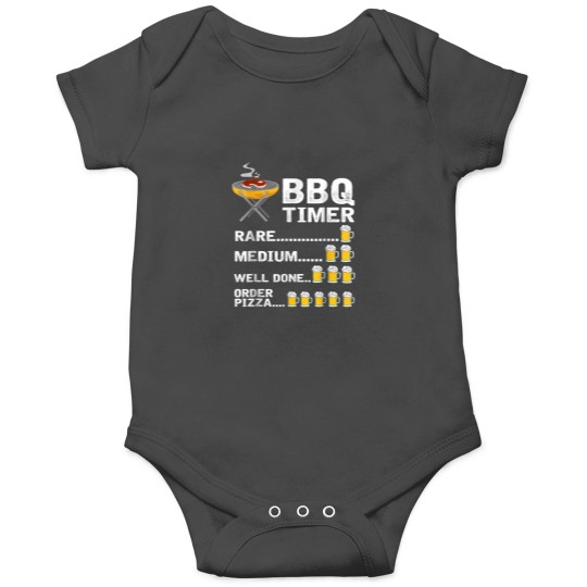 Discover BBQ Timer Rare Medium Well Done Order Pizza Grilling Onesies