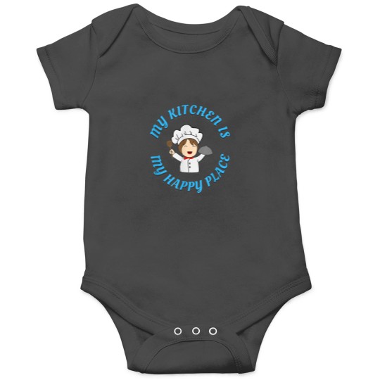 Discover The Kitchen is My Happy Place Onesies