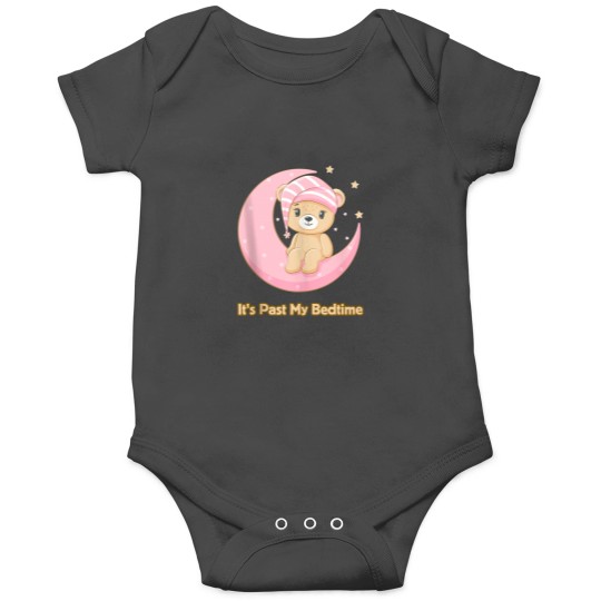 Discover Its Past My Bedtime Cute Bear Sleeping Women Men Baby Onesies