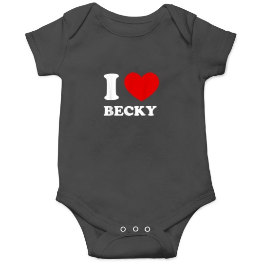 Discover I Love Becky I Heart Becky Funny Onesie