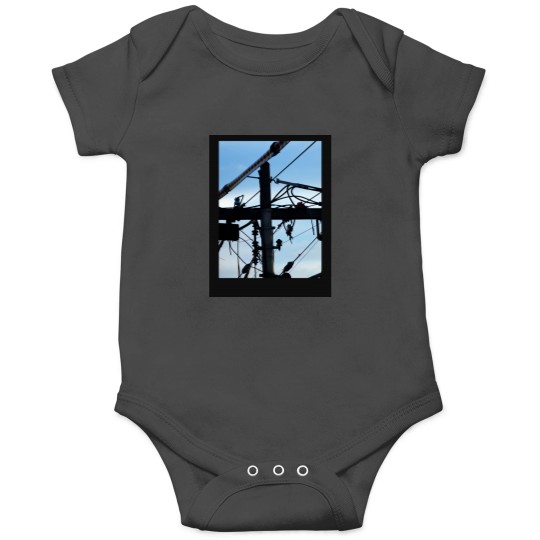 Discover Wires Baseball ¾ Sleeve Onesies