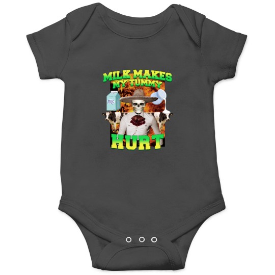 Discover Milk makes my tummy hurt Lactose intolerance meme Onesies