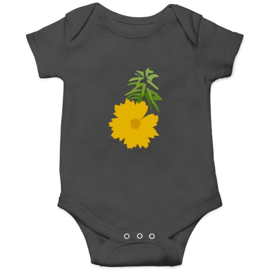 Discover Wild Yellow Flower Snagged by the Roadsids Classic Onesies