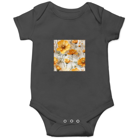 Discover Yellow Cosmos Flowers Classic Onesies