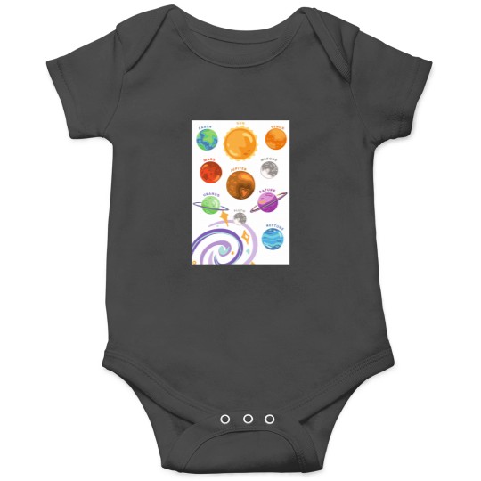 Discover Planets Colour,Cosmis Sound Classic Onesies