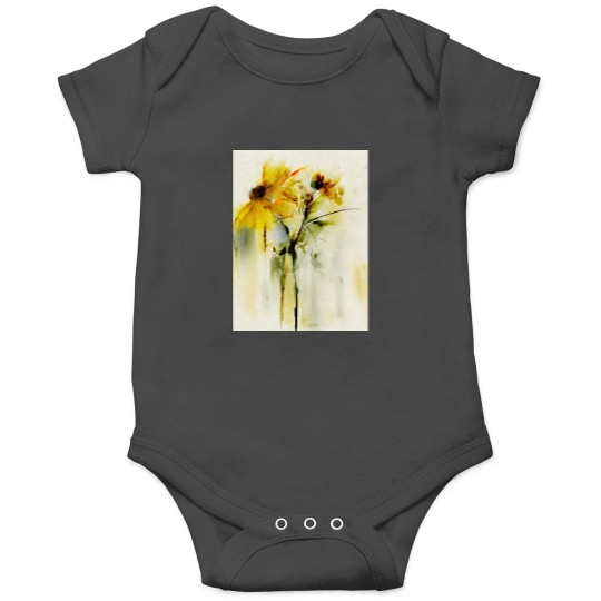 Discover Yellow floral. Graphic Onesies