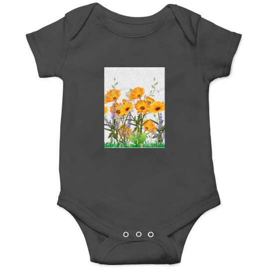 Discover Garden full of flowers Tri-blend Onesies