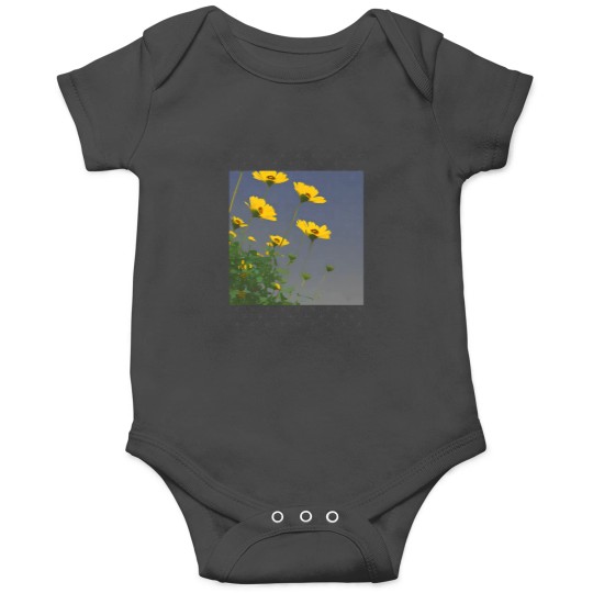 Discover Vibrant Yellow Flowers in a Sea of Green Gift Classic Onesies