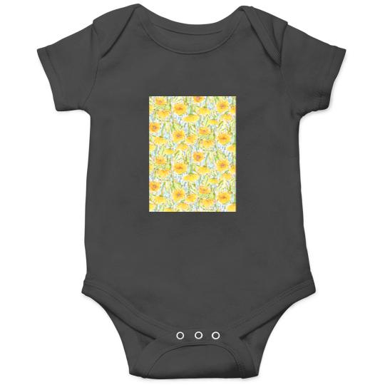 Discover Midsummer sunflowers in orange Premium Scoop Onesies