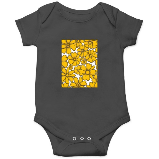 Discover Sunny Day Floral Pattern Graphic Onesies