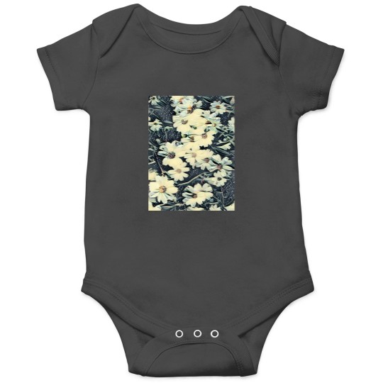 Discover Nostalgic White Flowers Classic Onesies
