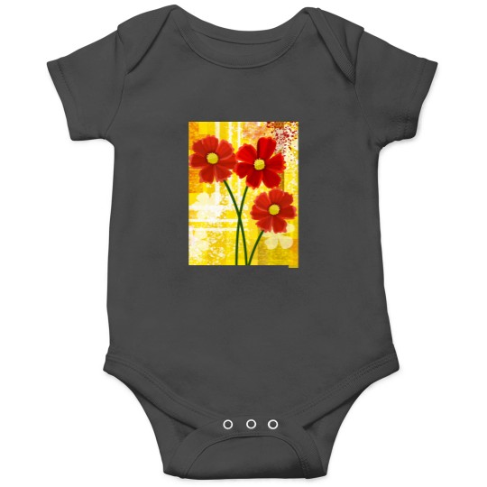 Discover Red Flowers Classic Onesies
