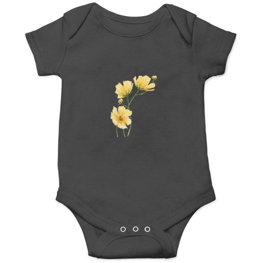 Discover Yellow Cosmo Flower Classic Onesies