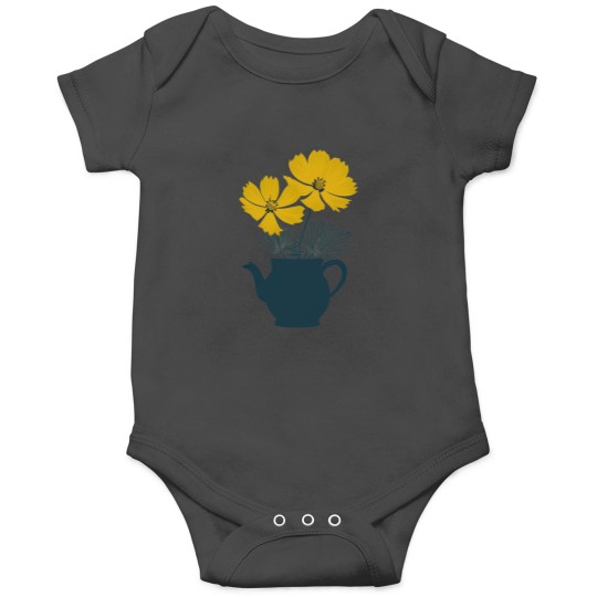 Discover Vintages Yellow Cosmos Flowers Classic Onesies