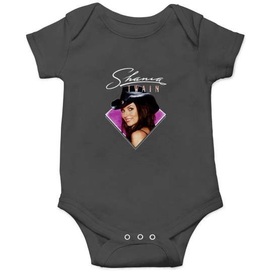 Discover  Shania Twain Purple Photo White Text Onesies