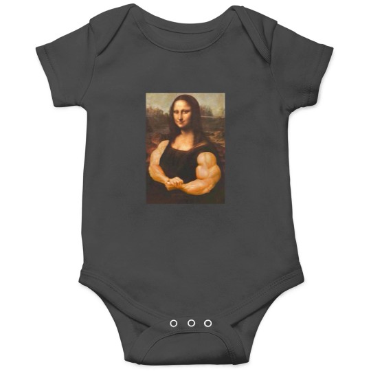 Discover Mona Lisa Bodybuilding Muscle Gym Workout Outfits Onesies