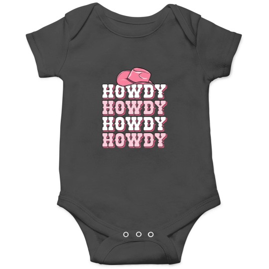 Discover Pink Howdy Cow Print Western Country Texas Rodeo Onesies
