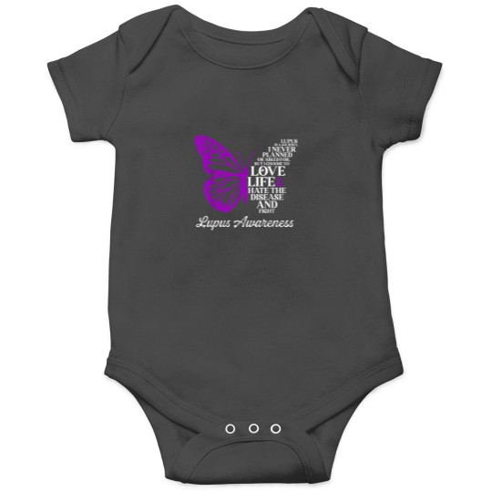 Discover Butterfly Purple Systemic Lupus Erythematosus Aw Onesies