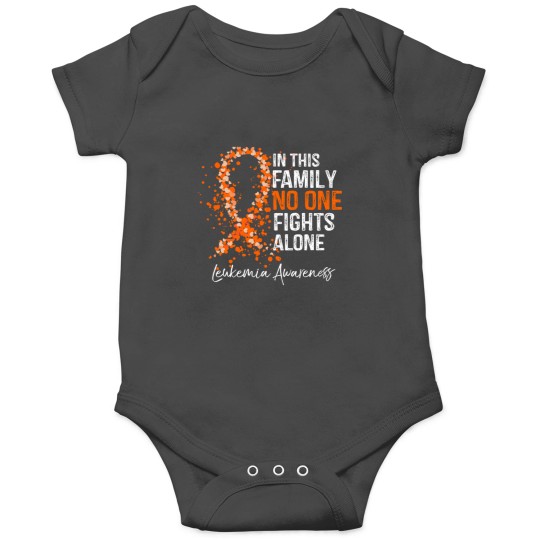 Discover In This Family No One Fights Alone Shirt Leukemia Awareness Onesies