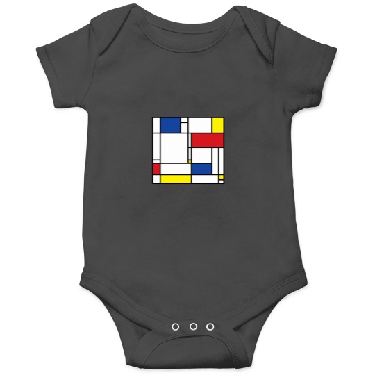 Discover Mondrian Minimalist De Stijl Modern Art © fatfatin Classic Onesies