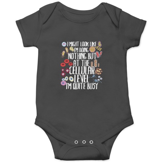 Discover Funny Biology Microbiology Teacher Cellular Botany Molecule Onesies