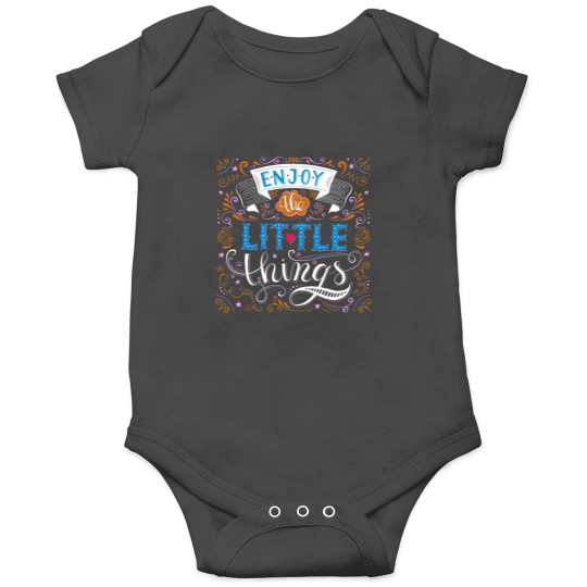 Discover Enjoy the little things motivational saying quote Onesies