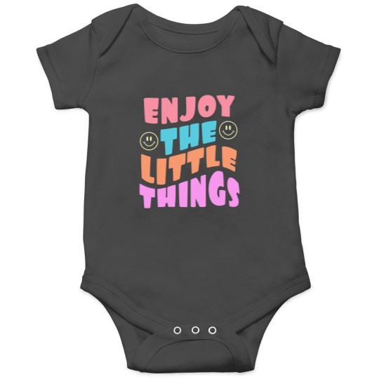 Discover Enjoy the little things quote Fitted Scoop Onesies