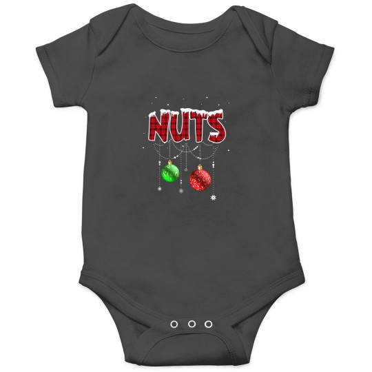 Discover Chest Nuts Christmas Red Plaid Matching Couple Chestnuts Onesies