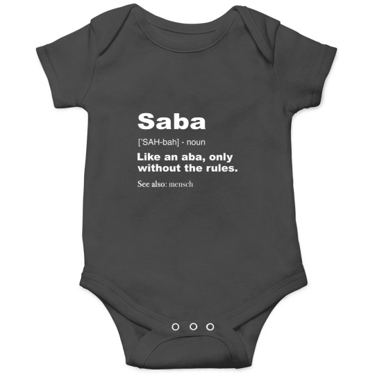 Discover Definition Of Saba Shirt Funny Hebrew Grandpa Gifts Onesies