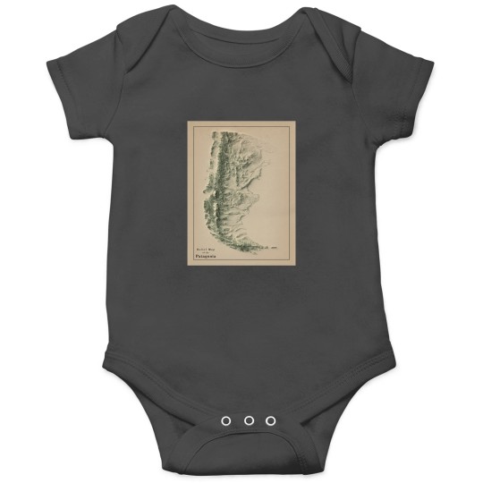 Discover Patagoniass in Argentina and Chile Relief Map 3D digitallyrendered Onesies