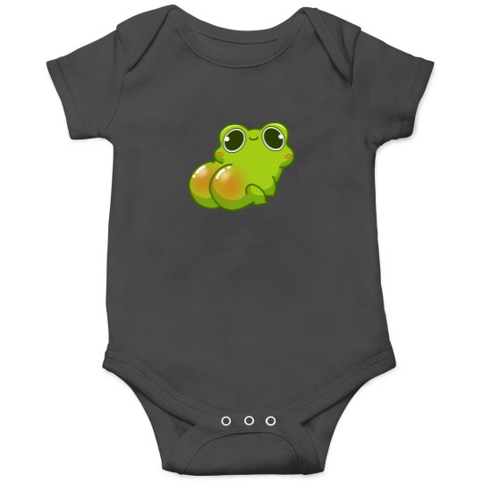 Discover Kawaii Frog Back View 1 Onesies