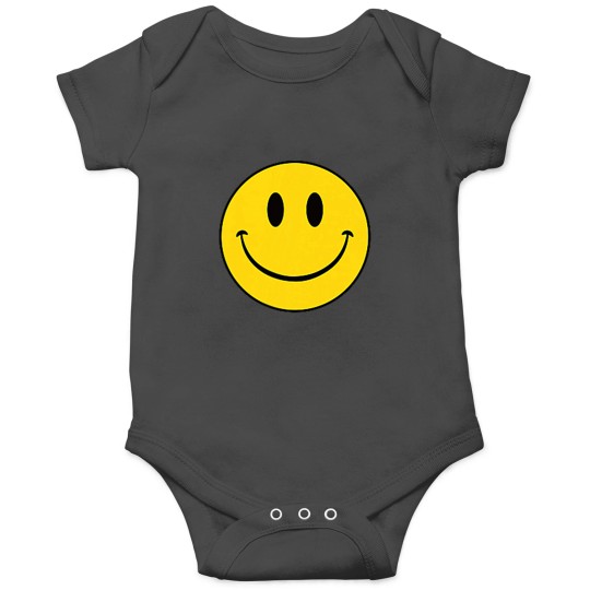Discover 70s Yellow Smile Face Shirt Cute Happy Peace Smiling Face Onesies