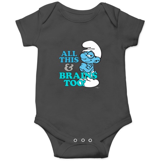 Discover The Smuurfs All This And Brains Too Onesies