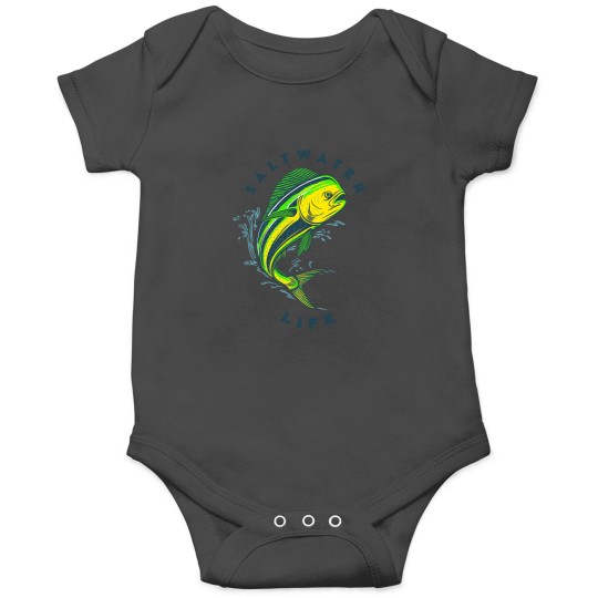 Discover Saltwater Life Saltwater Mahi Mahi Jumping Fishing Onesies