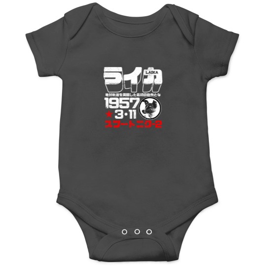 Discover Laika    The First Animal To Orbit The Earth  White Onesies