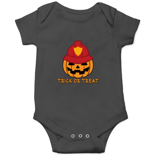 Discover FireFighter Pumpkin Trick or Treat Onesies