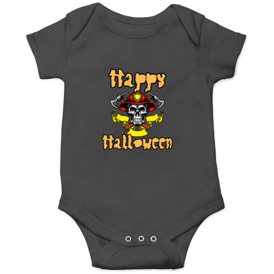 Discover Happy Halloween Fireman Onesies