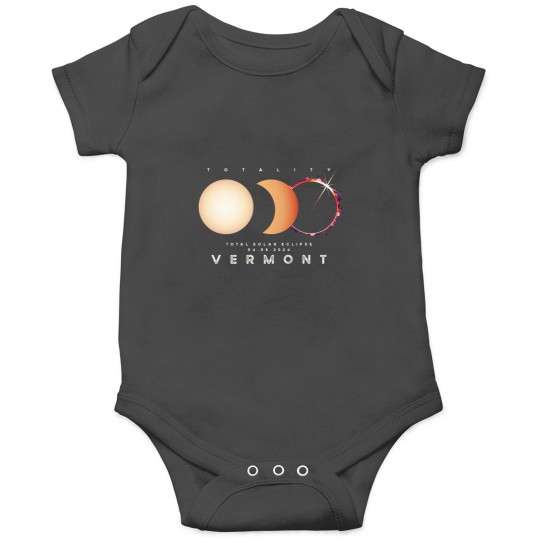Discover Solar Eclipse 2024 Vermont Total Eclipse Astronomy Graphic Onesies