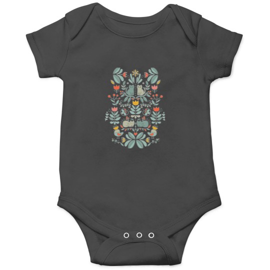 Discover Swedish Folk Cats Onesies
