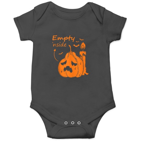 Discover Funny Pumpkin Empty Inside Halloween Onesies