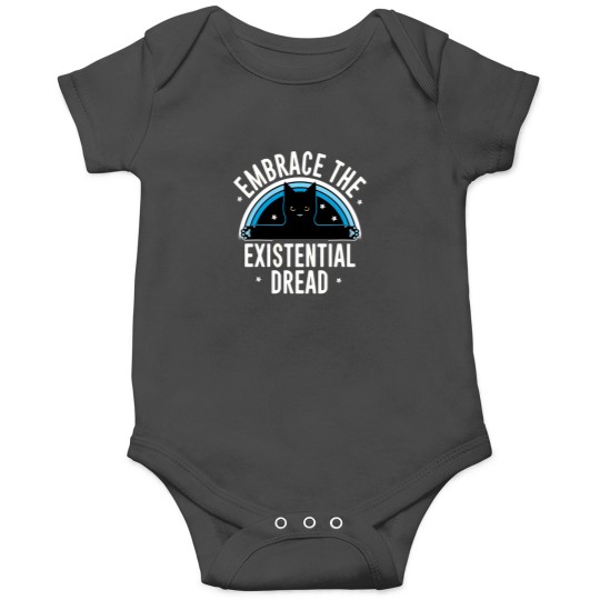 Discover Embrace The Existential Dread Funny Cat Shirt Onesies