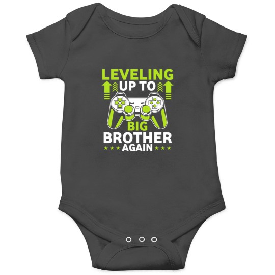 Discover Funny Leveling Up To Big Brother Again Big Bro Announcement Onesies