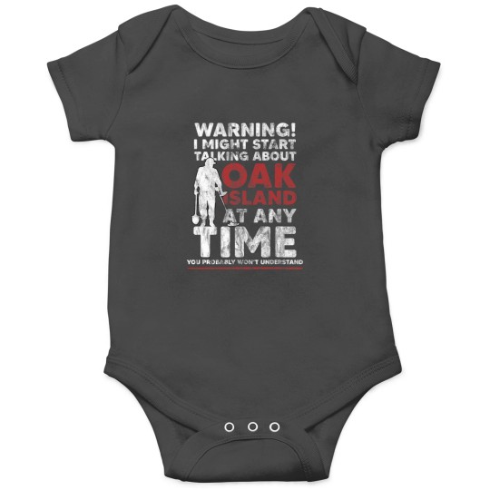 Discover Warning Oak Island Metal Detecting Gift Onesies