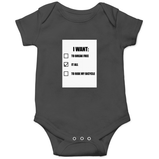 Discover Queen I Want it All Baseball Sleeve Onesies