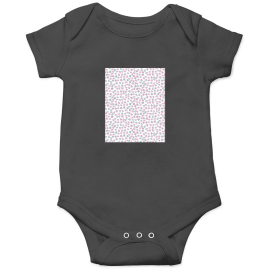 Discover 80'S Feel Pattern Pink And Green 2 Onesies